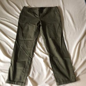 The Limited Cropped Olive Pants